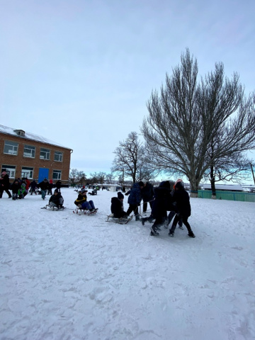 Зимняя сказка на школьном дворе - МБОУ Лакедемоновская СОШ